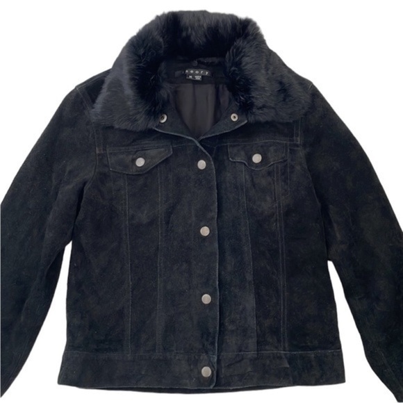 Theory Real Fur Leather Jacket - Picture 2 of 12